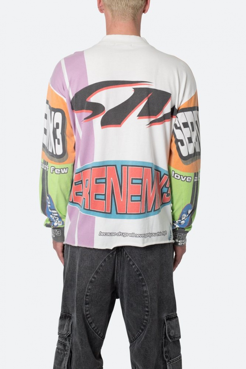 L/S Tees Mnml Mock Neck Motocross L/S Tee Multi  | FRT-3727567