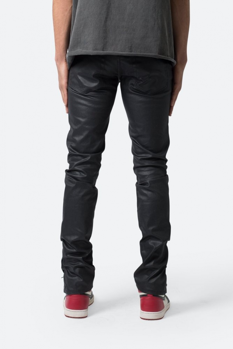 Straight Denim Mnml M588 Snap Slim Denim Noir  | BRQ-2724400