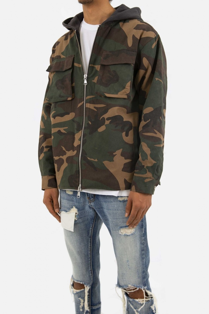 Vestes Mnml Camo Encapuchonné Zip Up Camouflage Homme | NHB-3175353