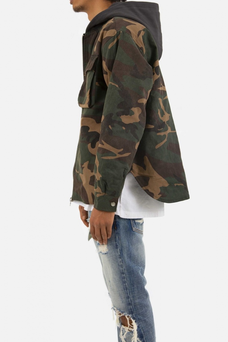 Vestes Mnml Camo Encapuchonné Zip Up Camouflage Homme | NHB-3175353