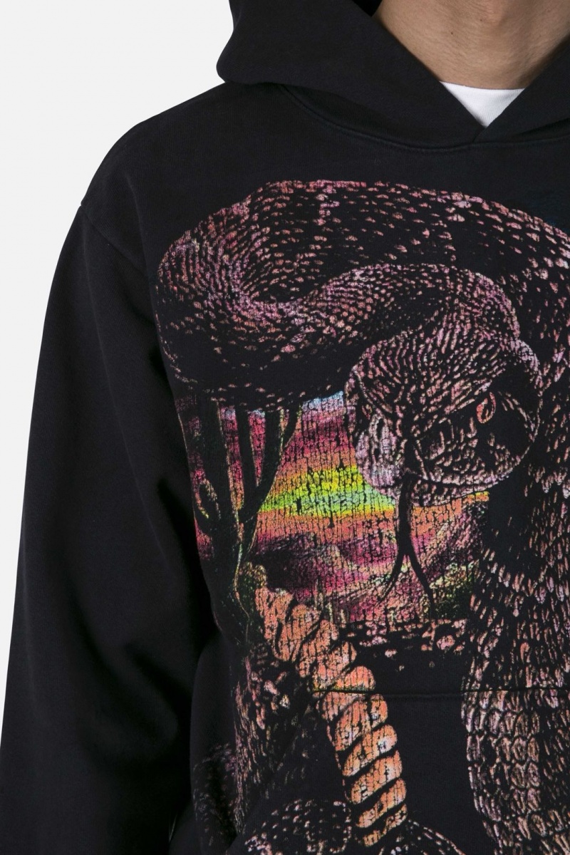 Sweat a Capuche Mnml Snake Eyes Hoodie Noir  | NAF-1417219