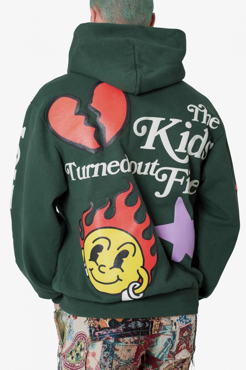 Sweat a Capuche Mnml Kids Hoodie Vert  | IZL-0593479