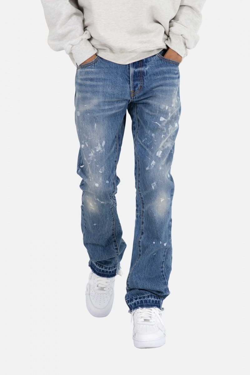 Flare Denim Mnml B400 Flare Denim Bleu Homme | FFQ-2479635