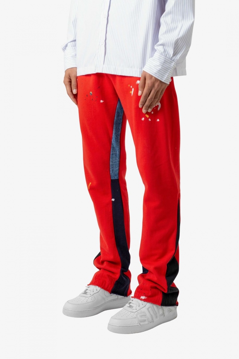 Pantalon Survêtement Mnml Contrast Bootcut Sweatpants Rouge  | DMM-6540954