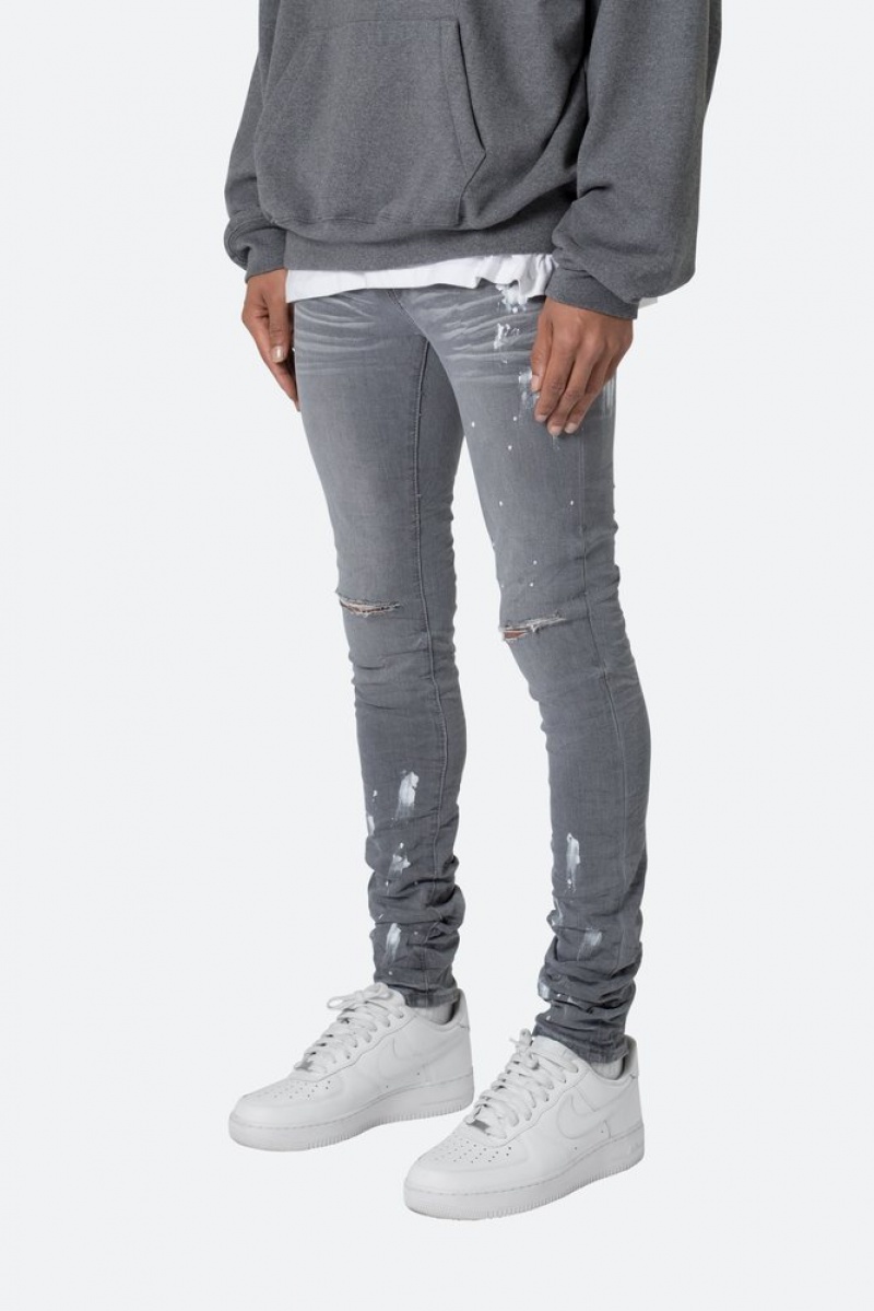 Skinny Denim Mnml X504 Stretch Mince Denim Grise  | LIX-3052383