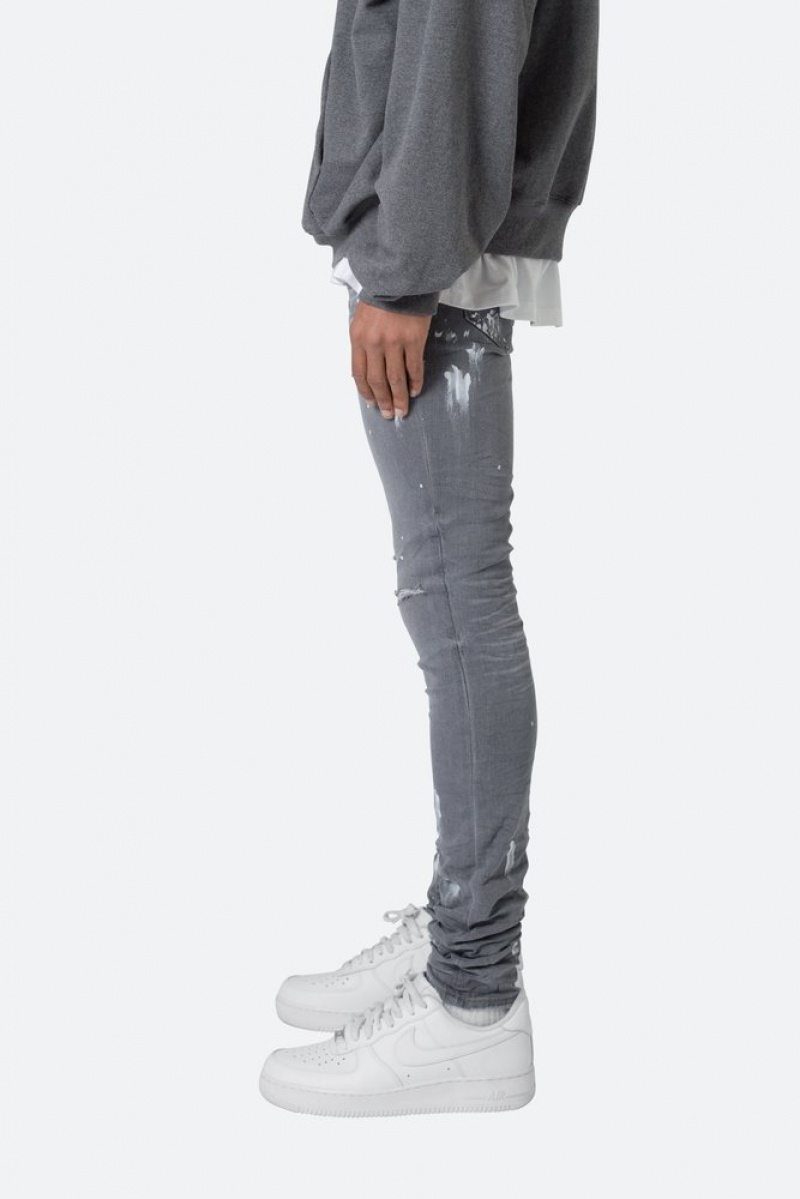 Skinny Denim Mnml X504 Stretch Mince Denim Grise  | LIX-3052383