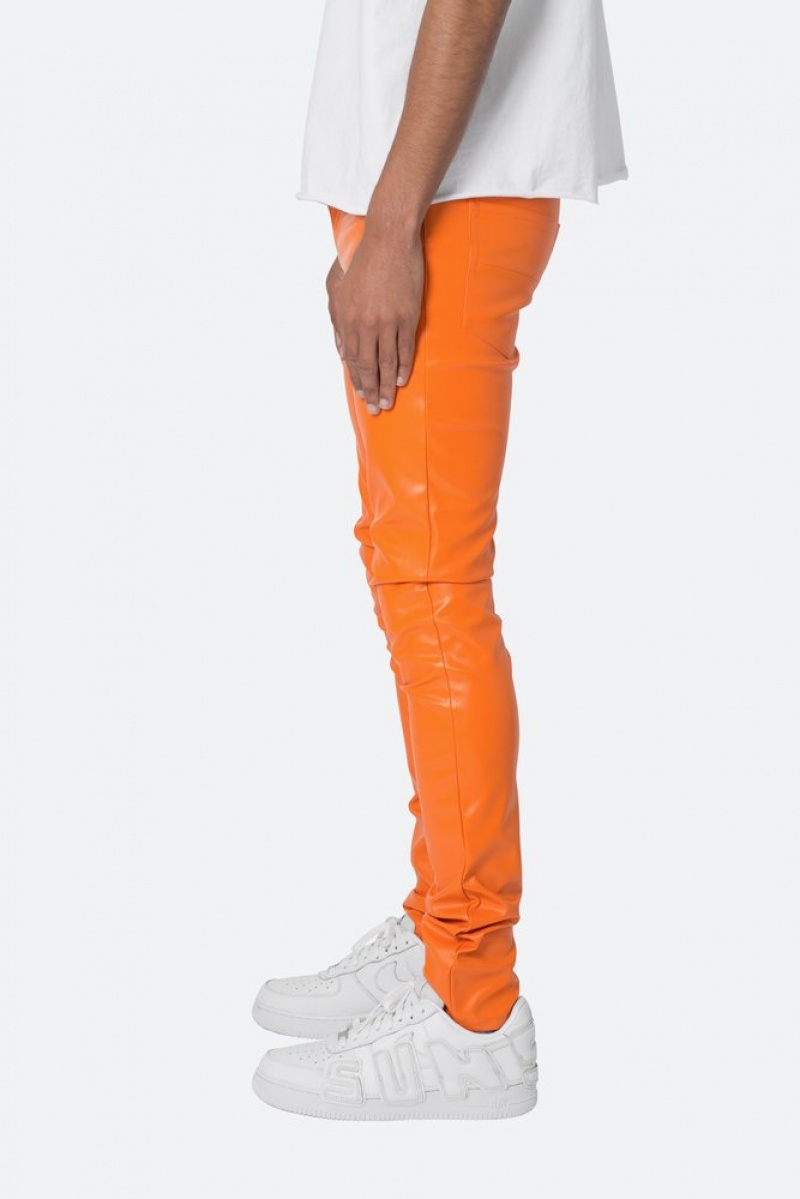 Skinny Denim Mnml X534 Cuir Mince Denim Orange  | JSW-2166896