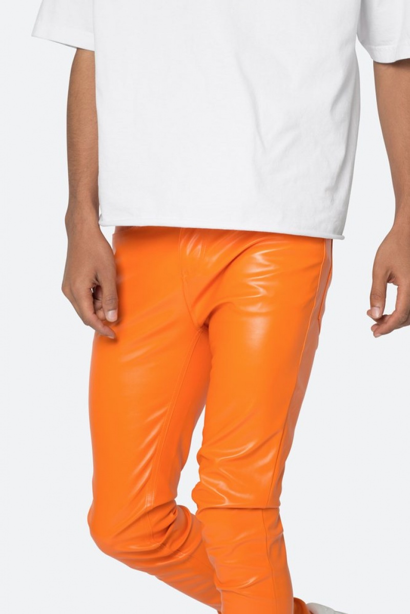 Skinny Denim Mnml X534 Cuir Mince Denim Orange  | JSW-2166896