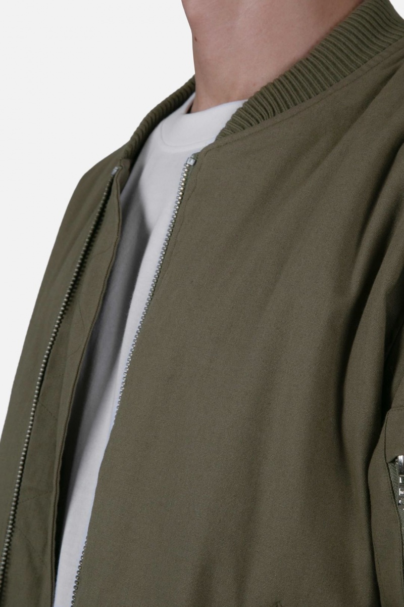 Vestes Mnml Ruched Bomber Jacket Vert Olive  | QFL-5475672