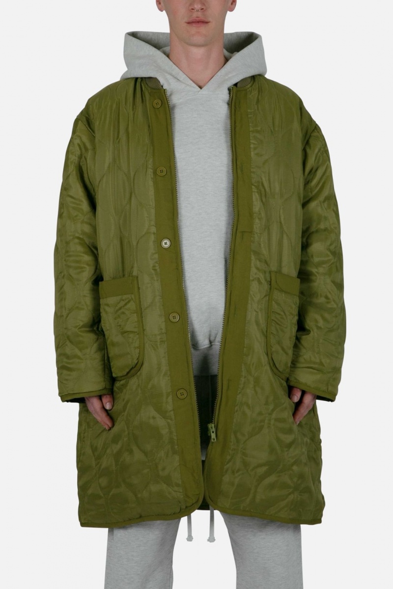 Vestes Mnml Zip Up Bomber Trench Vert Olive  | AJS-6221057