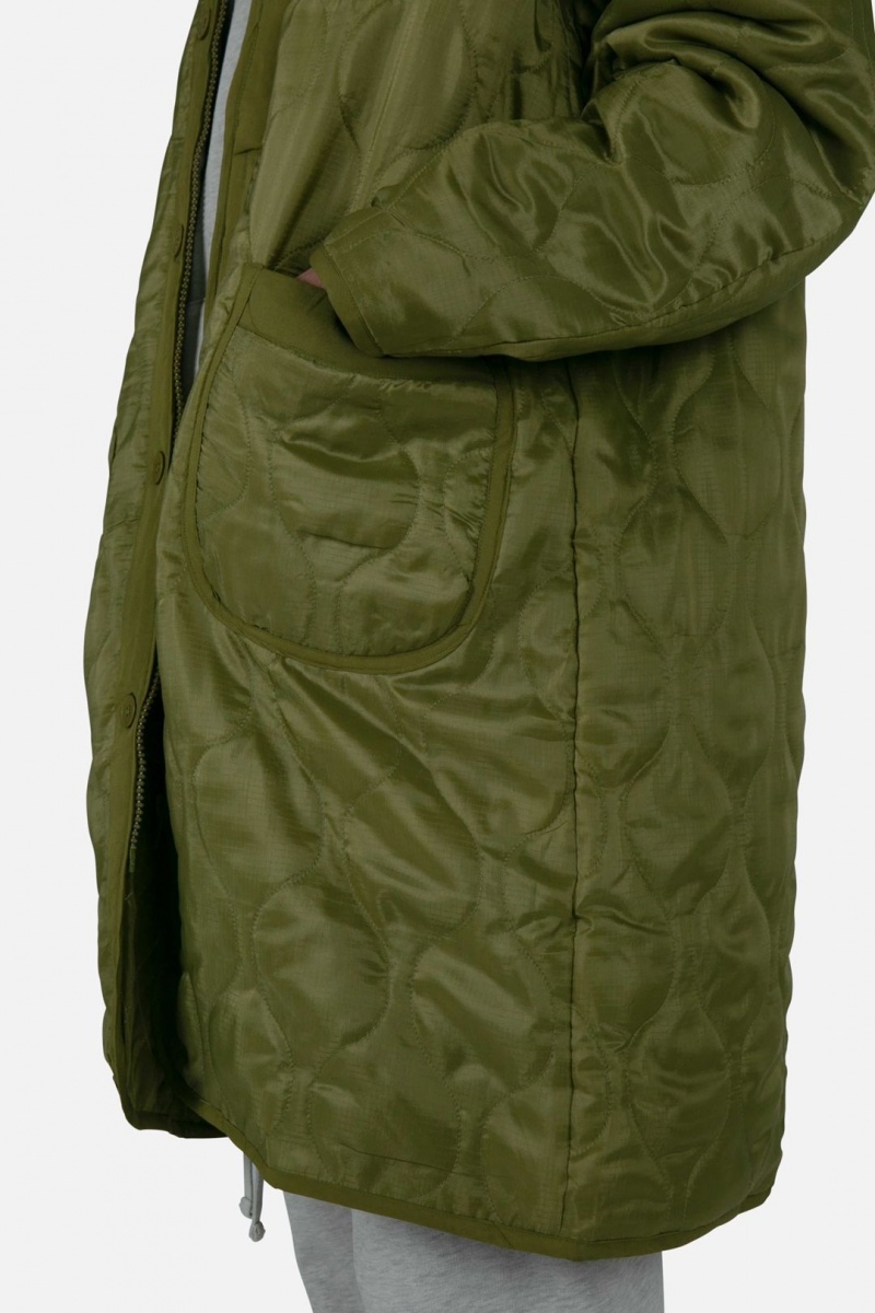 Vestes Mnml Zip Up Bomber Trench Vert Olive  | AJS-6221057