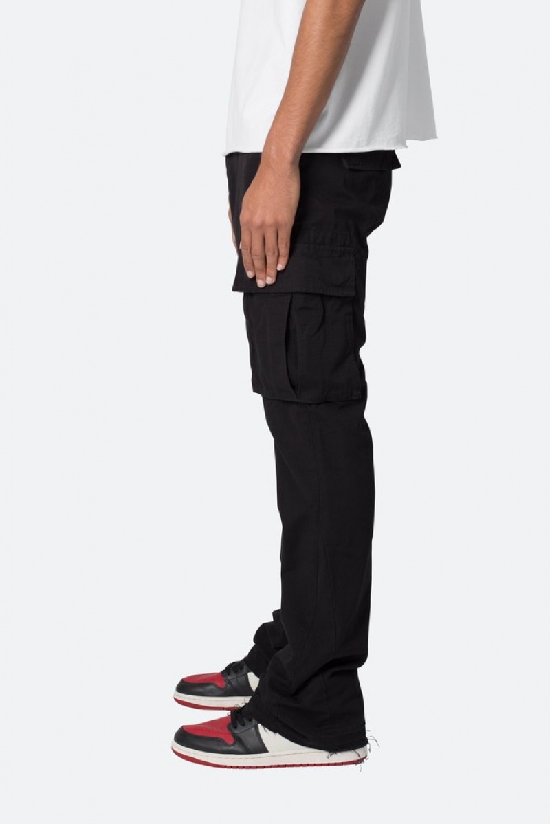 Cargos Mnml Bootcut Cargo Pants Noir  | YEP-6523691