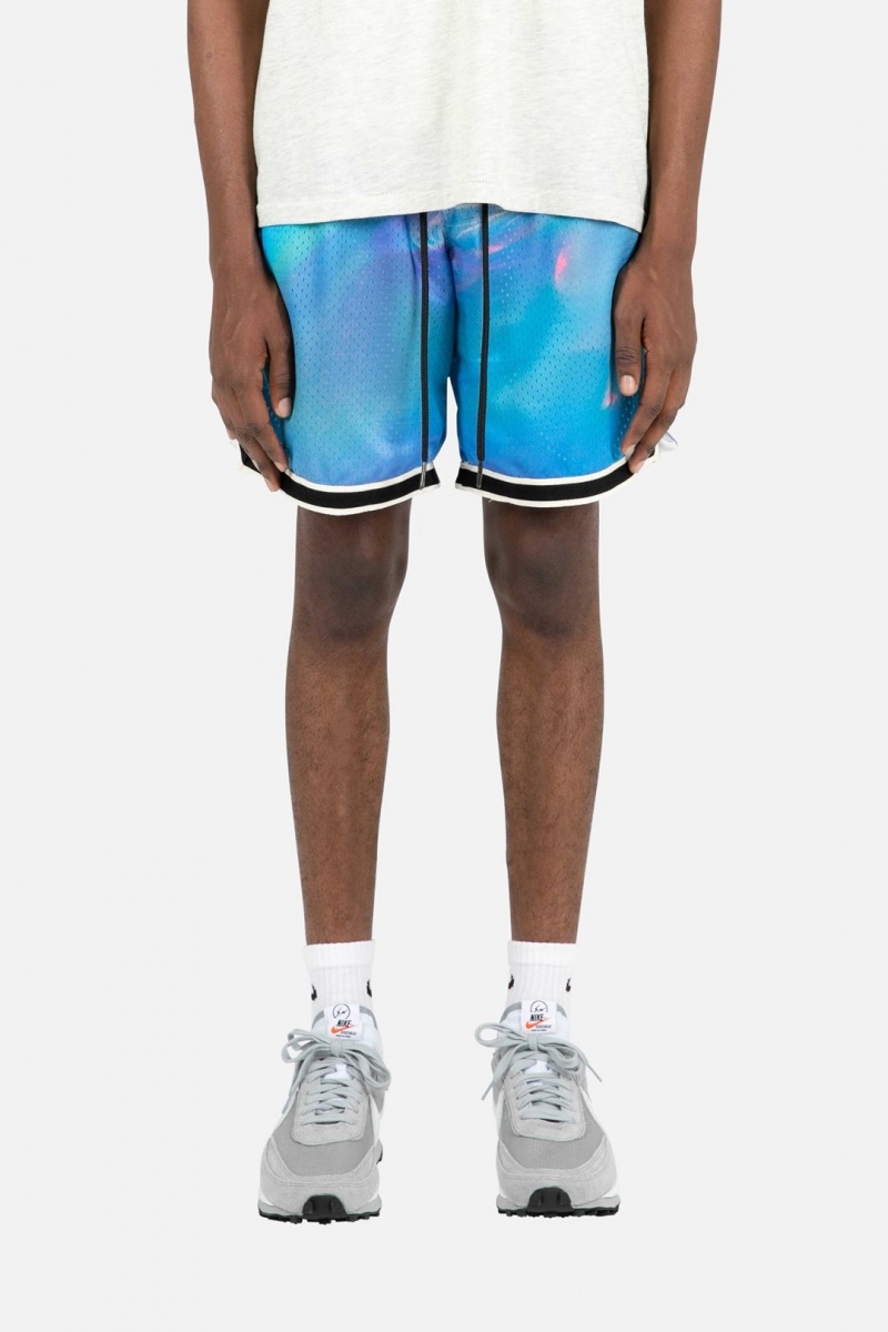 Short Mnml Digital Basketball Shorts Bleu Homme | LBO-3033043