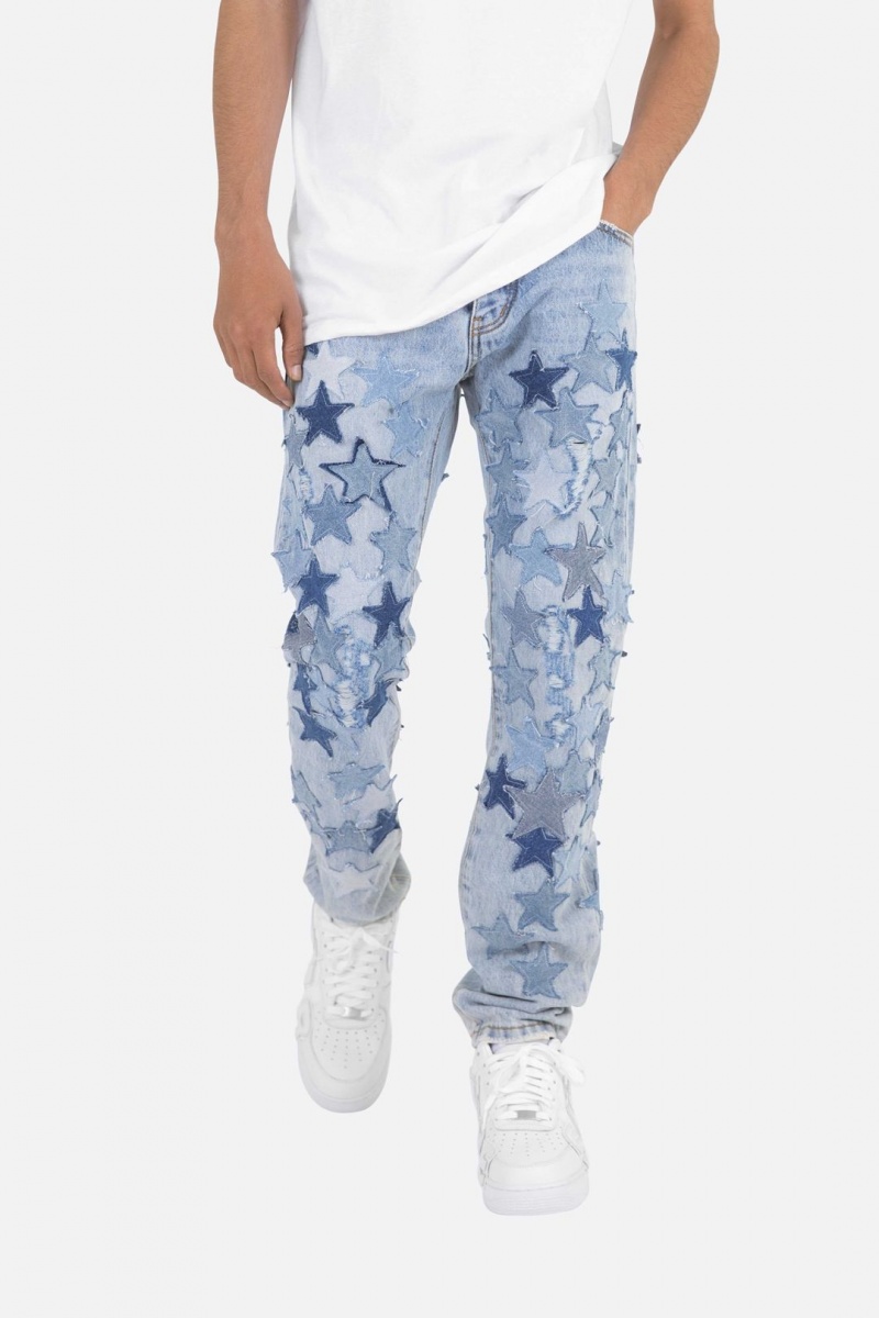 Straight Denim Mnml D271 Star Droit Denim Bleu Homme | WUW-4522008