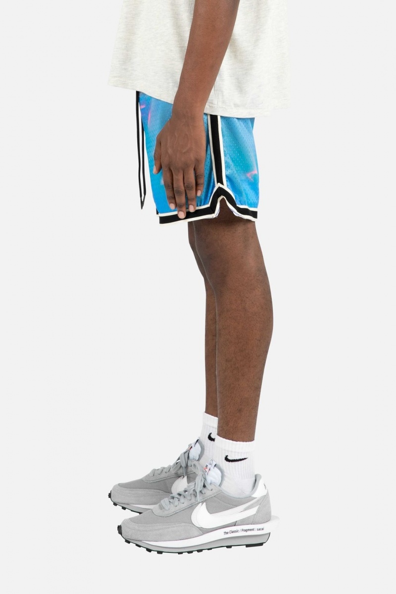 Short Mnml Digital Basketball Shorts Bleu Homme | LBO-3033043