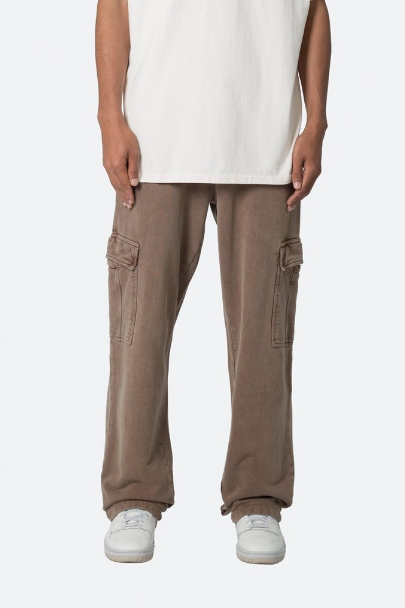 Pantalon Survêtement Mnml Washed Cargo Sweatpants Marron  | BBY-6902836