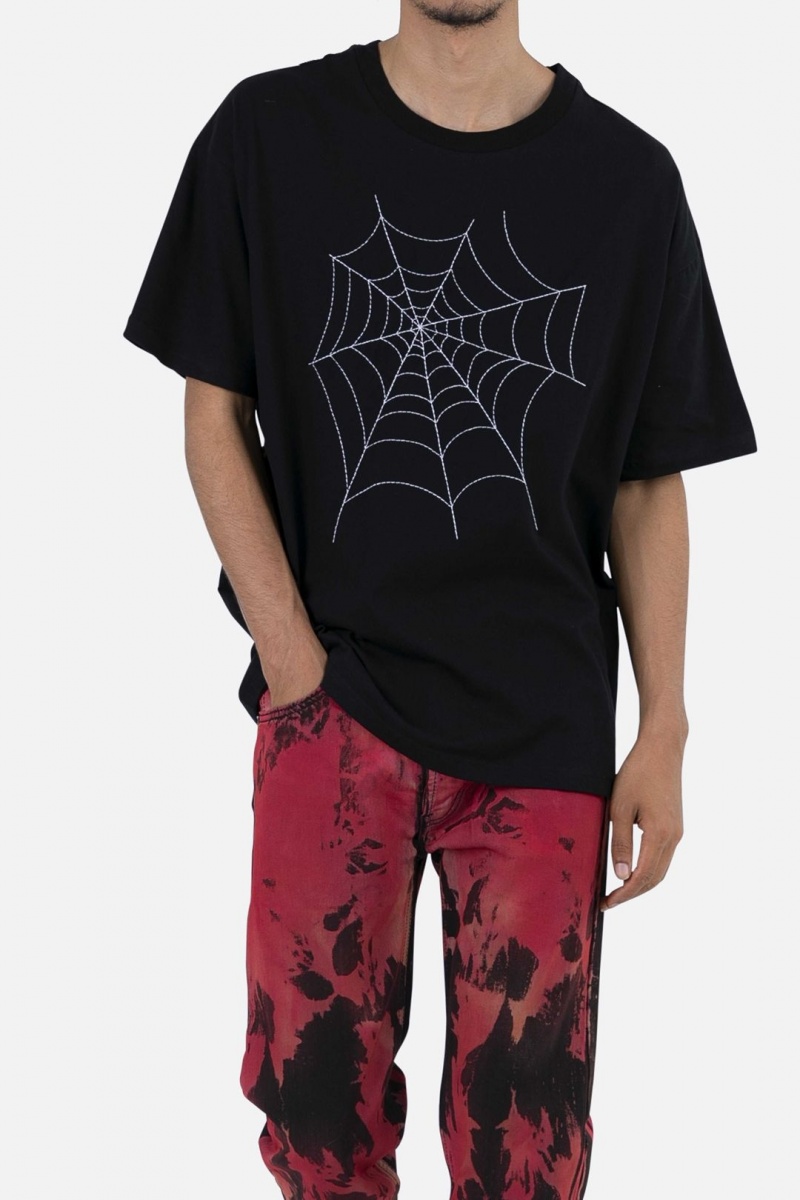 Debardeur Mnml Spider Web Tee Noir Homme | GPN-8346442