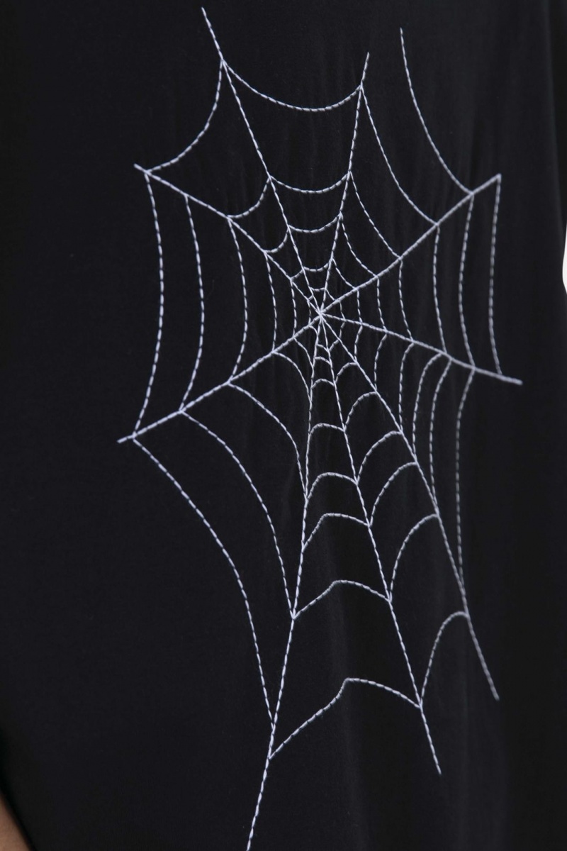 Debardeur Mnml Spider Web Tee Noir Homme | GPN-8346442