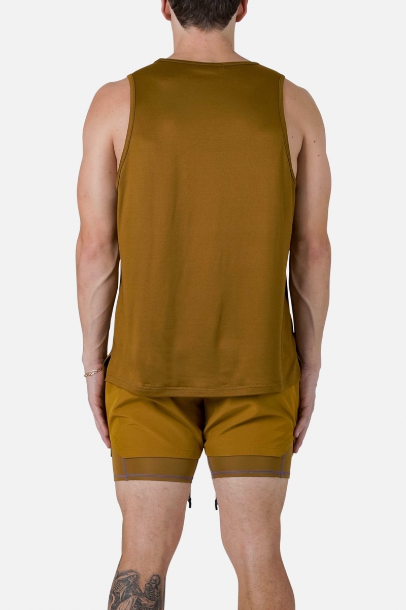 Debardeur Mnml Course Tank Marron  | TNW-2403392