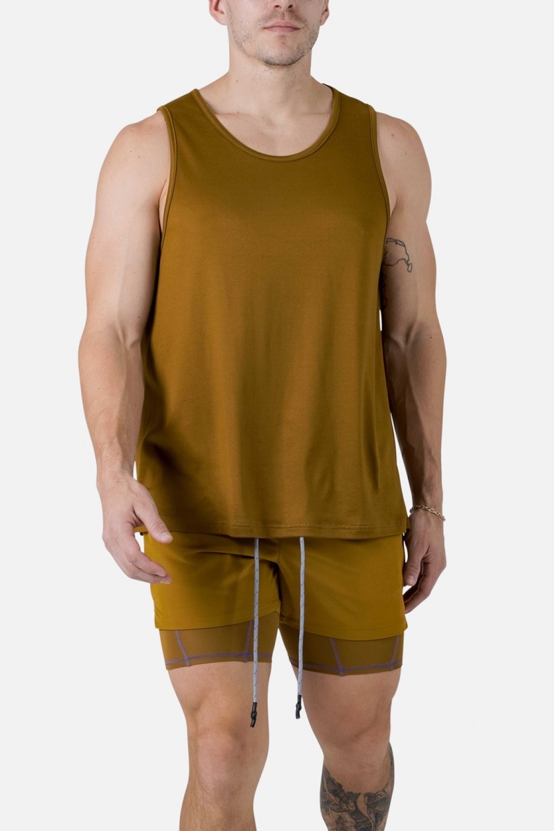 Debardeur Mnml Course Tank Marron  | TNW-2403392