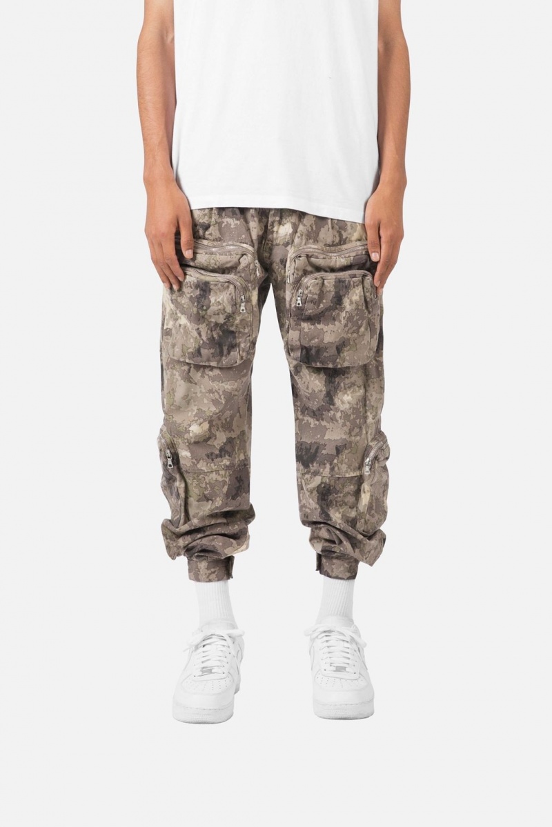 Cargos Mnml Zippé Cargo Pants Camouflage Homme | TSU-0755378