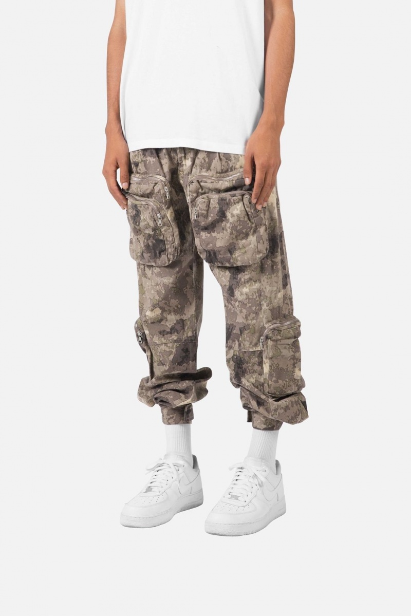 Cargos Mnml Zippé Cargo Pants Camouflage Homme | TSU-0755378