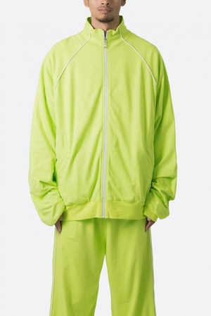 Vestes Mnml Oversized Jersey Piste Jacket Acid Lime  | MQU-5538334