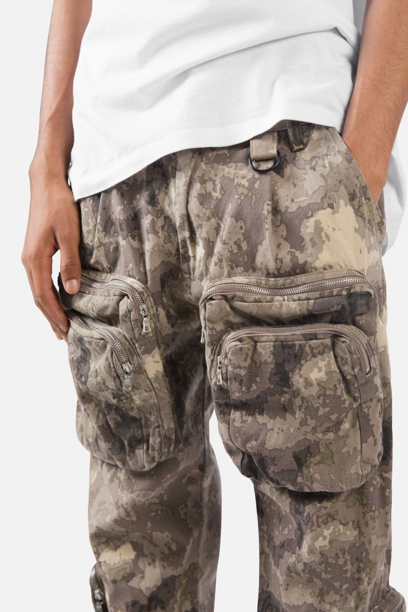 Cargos Mnml Zippé Cargo Pants Camouflage Homme | TSU-0755378