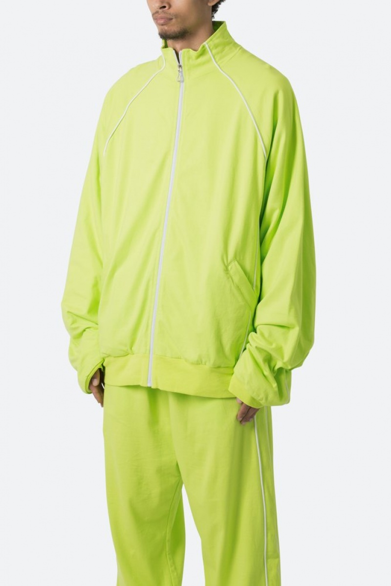 Vestes Mnml Oversized Jersey Piste Jacket Acid Lime  | MQU-5538334