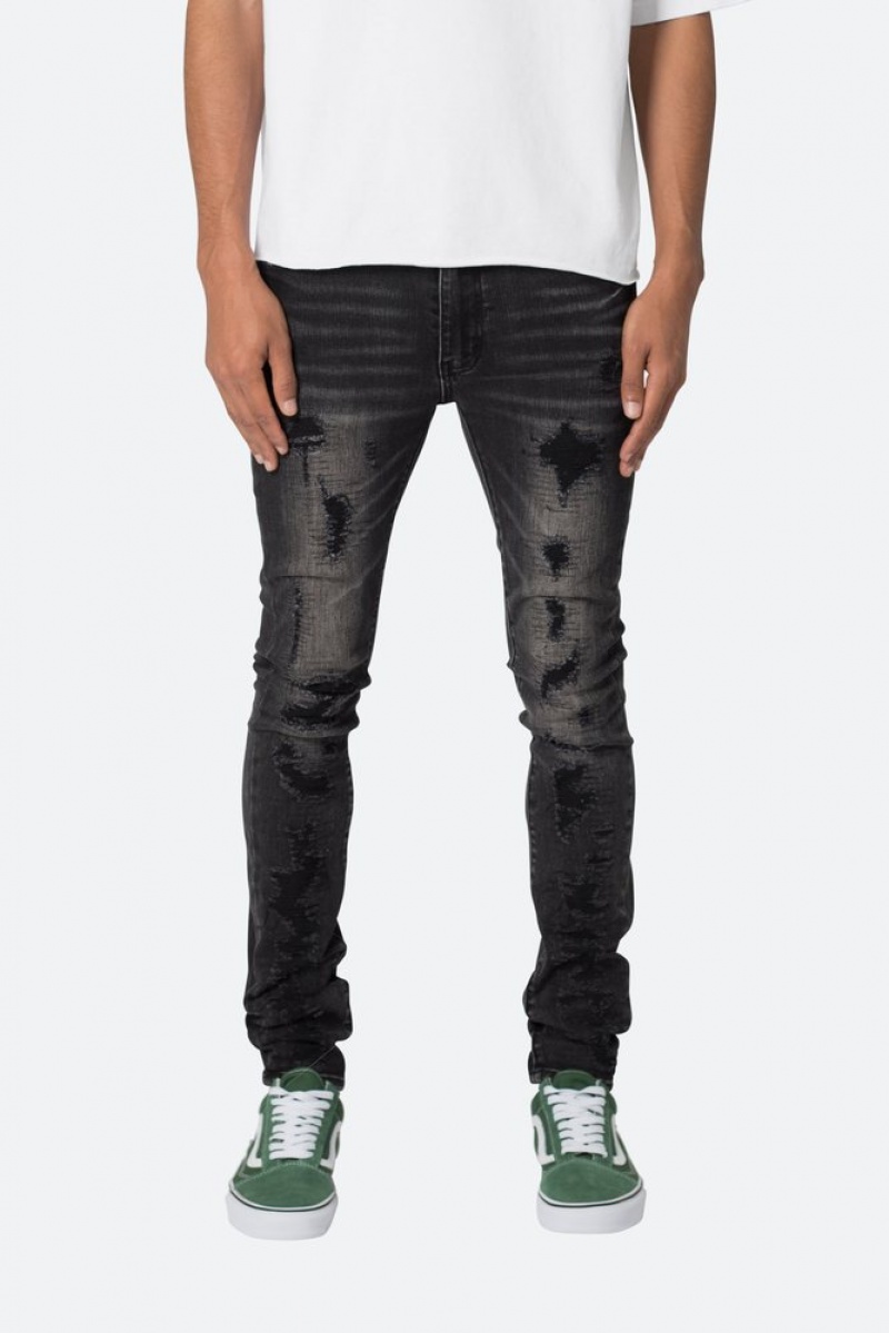 Skinny Denim Mnml X565 Mince Denim Noir  | OHG-6212560