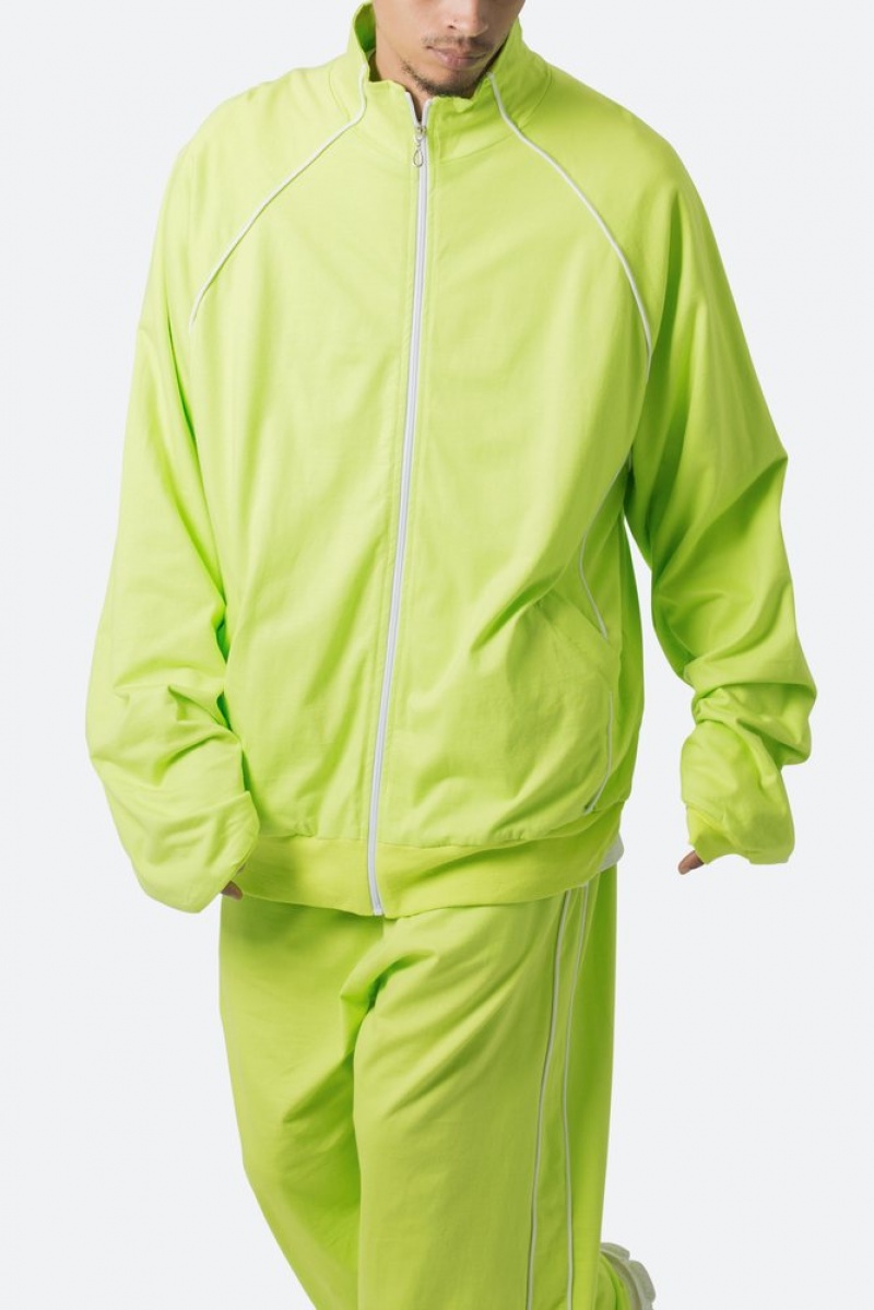 Vestes Mnml Oversized Jersey Piste Jacket Acid Lime  | MQU-5538334