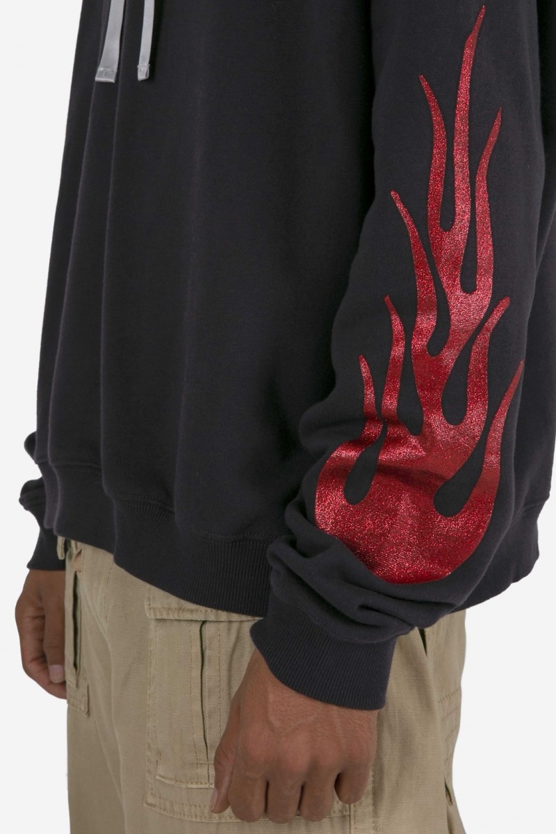 Sweats Mnml Flame Hoodie Noir Homme | NJW-0261632