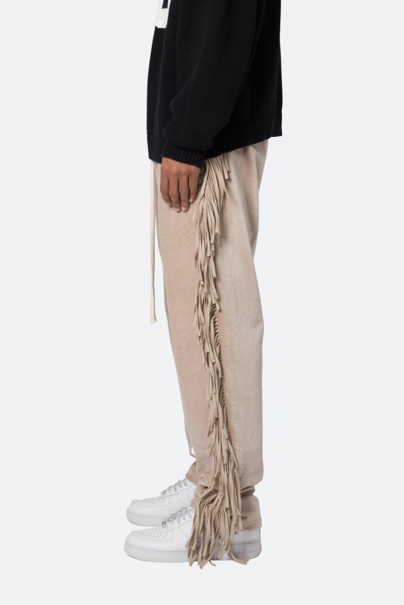 Pantalon Survêtement Mnml Fringe Velour Sweatpants Dust  | MKN-5651797