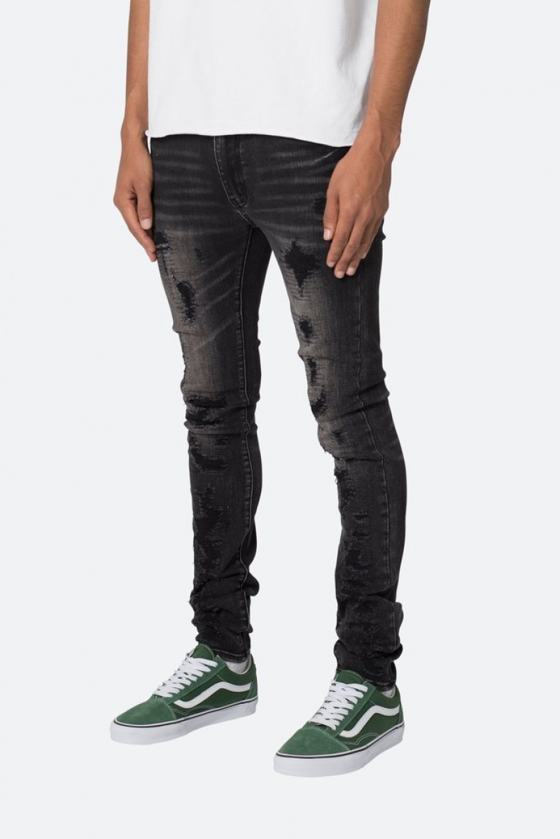 Skinny Denim Mnml X565 Mince Denim Noir  | OHG-6212560