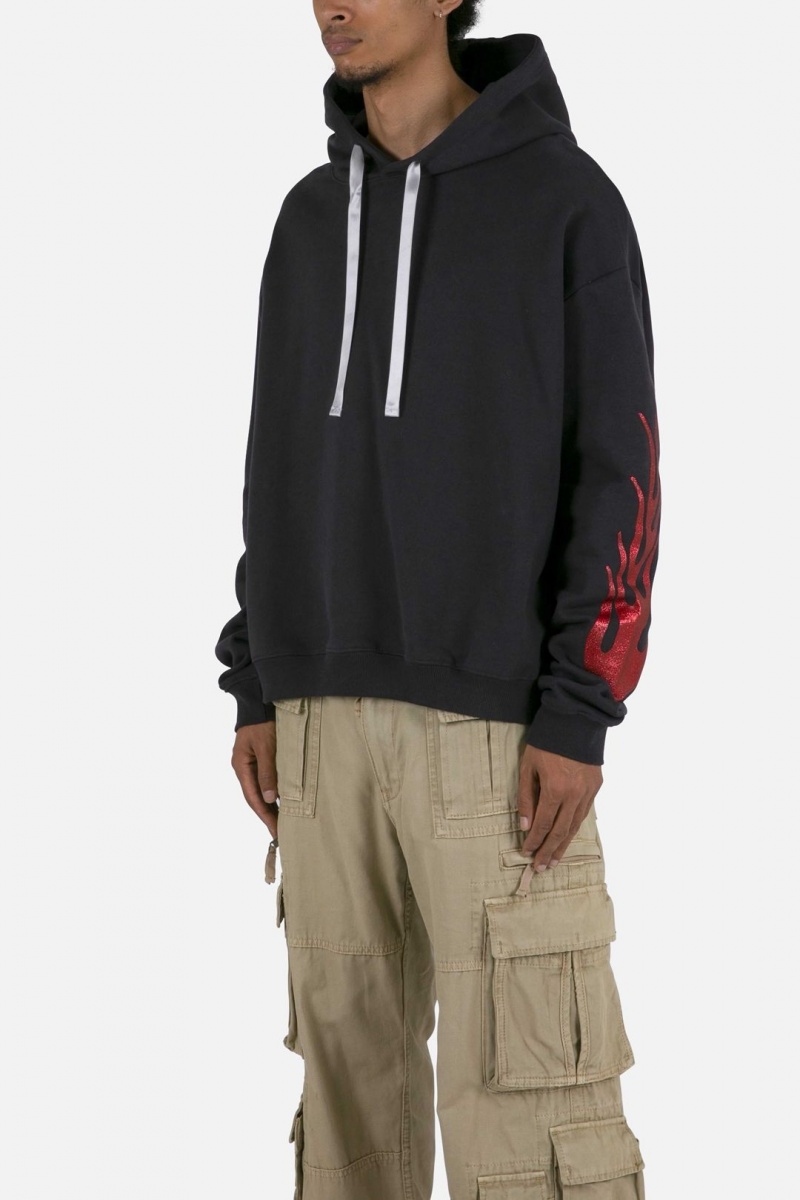 Sweats Mnml Flame Hoodie Noir Homme | NJW-0261632