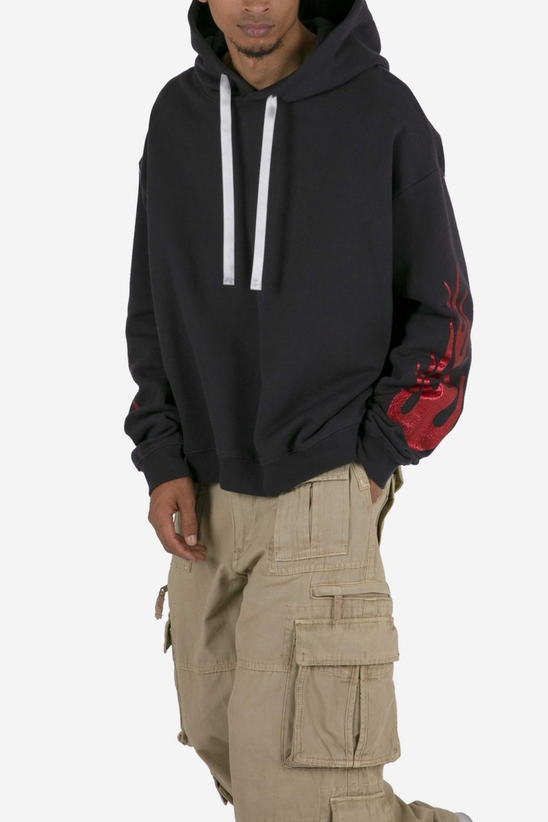 Sweats Mnml Flame Hoodie Noir Homme | NJW-0261632