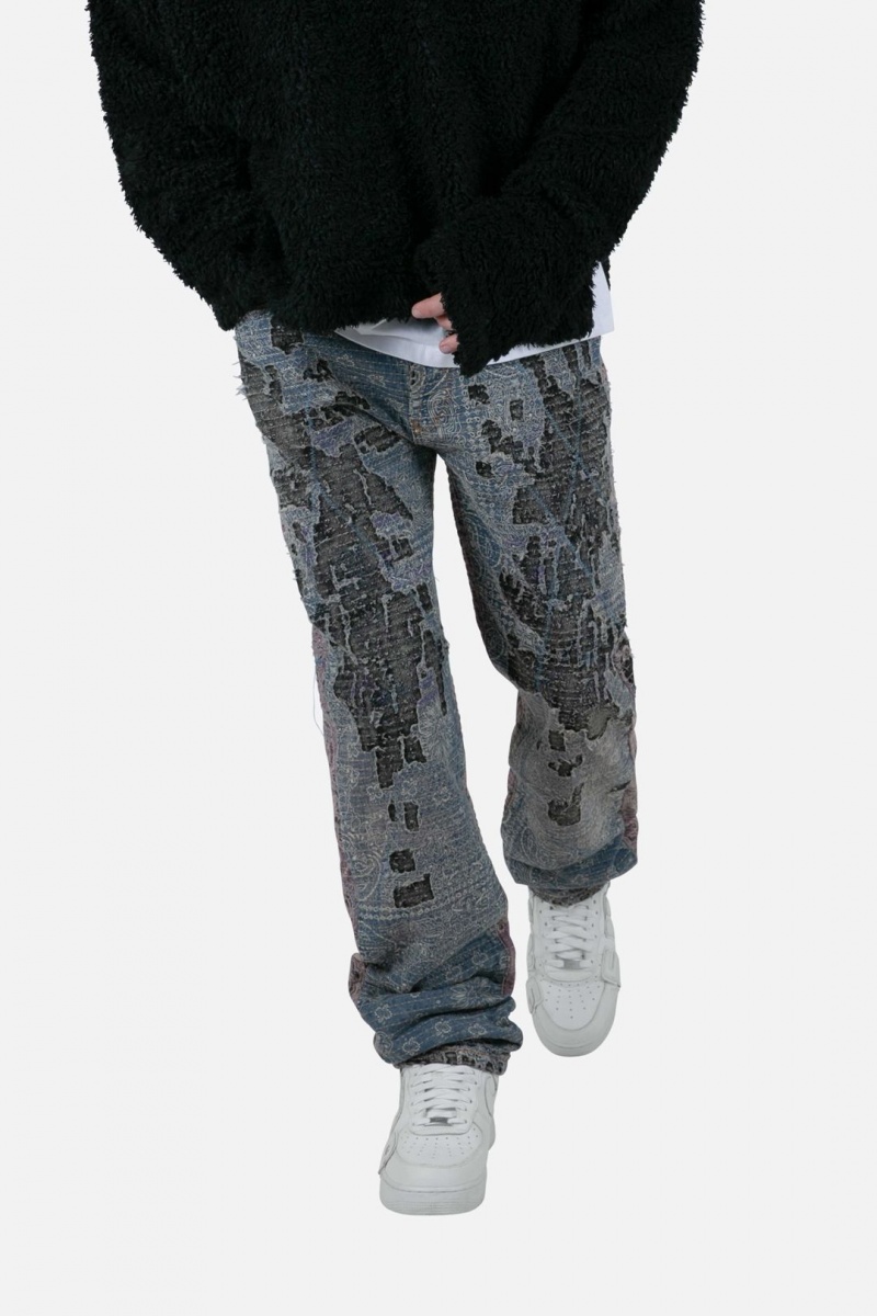 Baggy Denim Mnml V488 Boro Baggy Denim Multi  | RPG-3069902