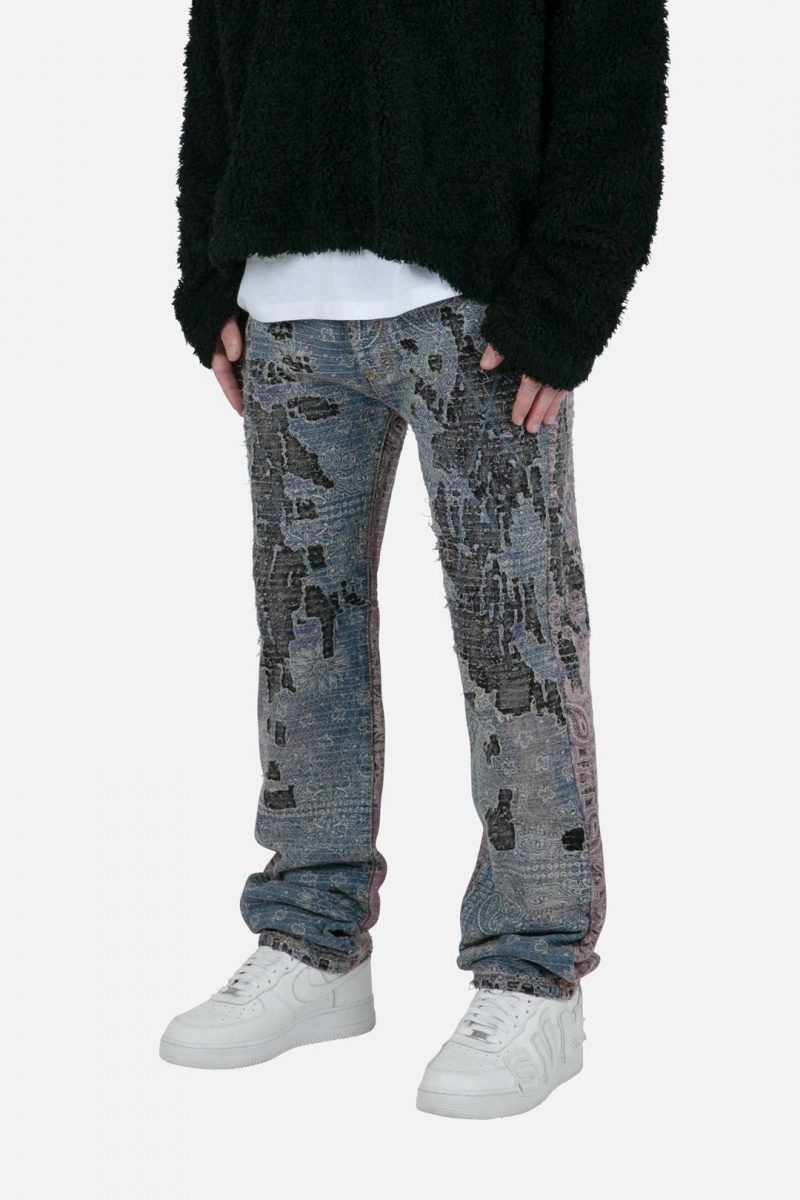 Baggy Denim Mnml V488 Boro Baggy Denim Multi  | RPG-3069902