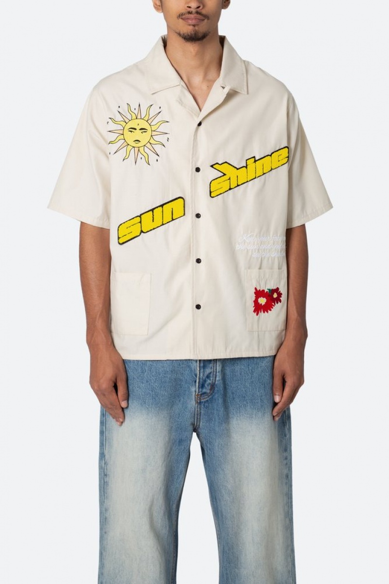 Chemises Mnml Sunshine S/S Shirt Kaki  | XJZ-5303690