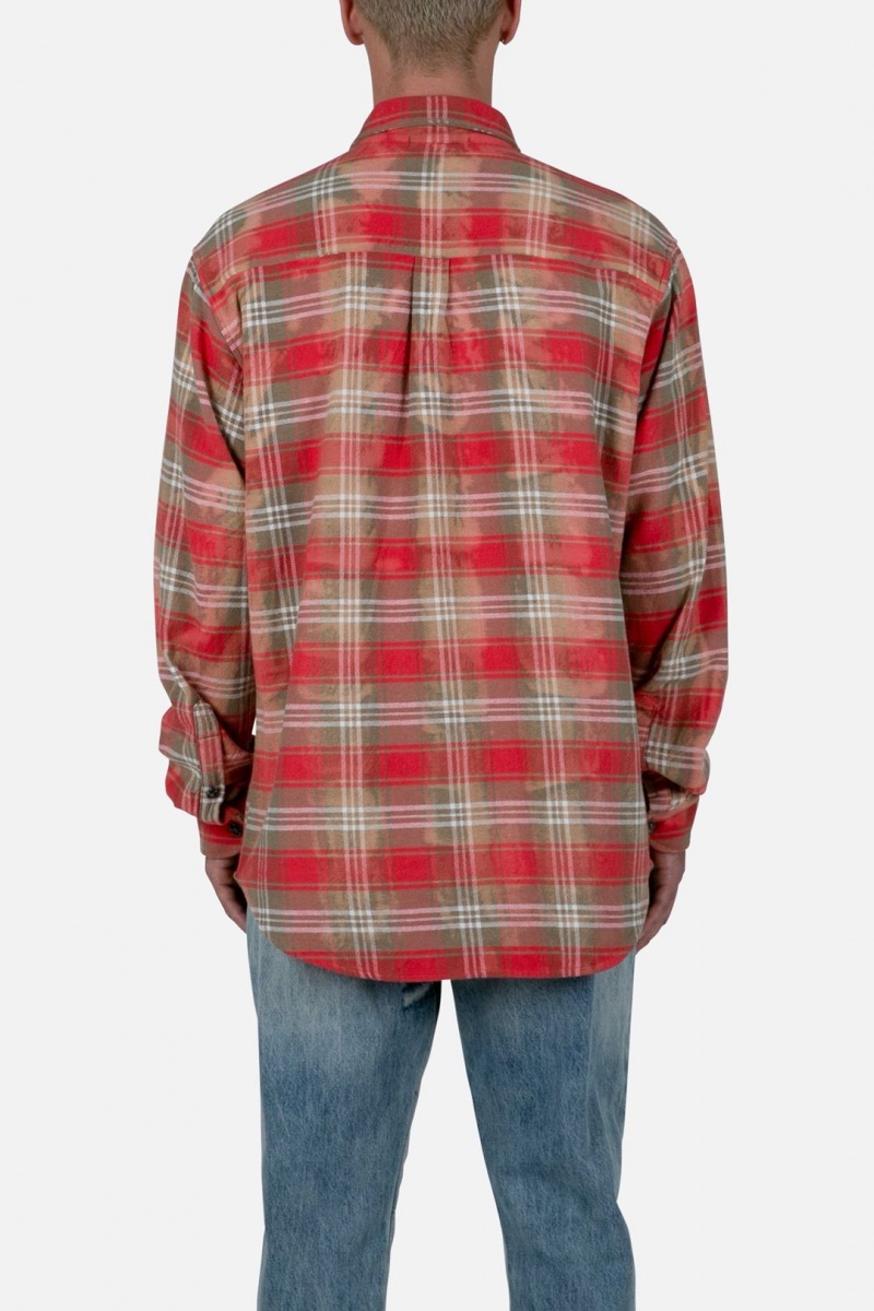 Chemises Mnml Scorpion Vintage Flannel Shirt Red/Brown  | OWC-3172810