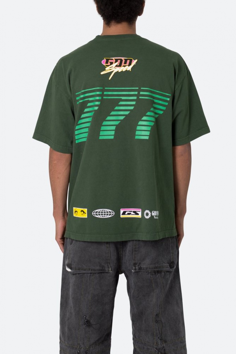 Tees Mnml God Speed Tee Vert  | JDU-1291706