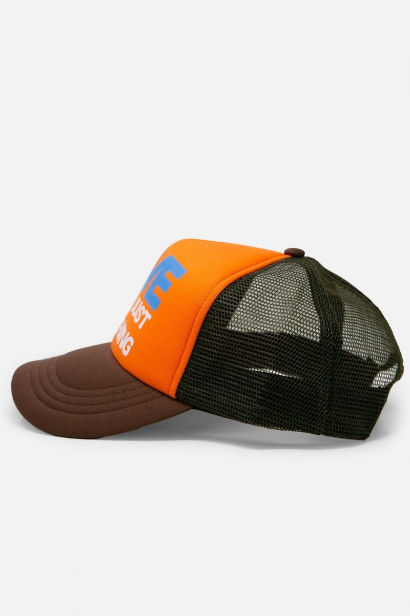 Chapeaux Mnml Alive Trucker Cap Marron  | WIE-6626153