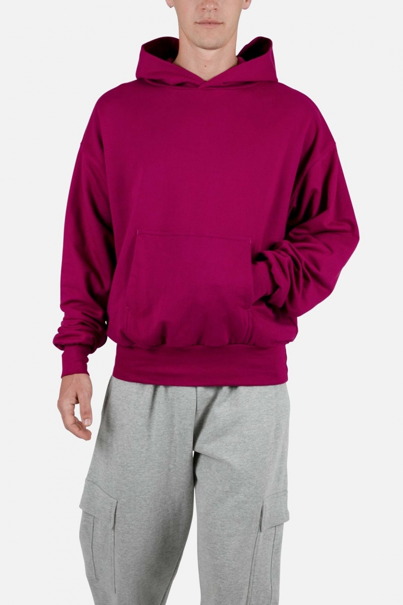 Sweats Mnml Double Layer Hoodie Rose Homme | PAA-3646264