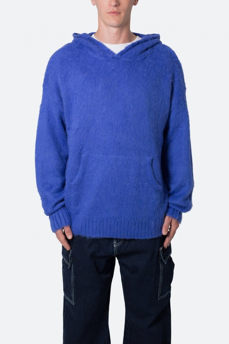 Hoodies Mnml Mohair Hoodie Bleu  | ZYL-1725917