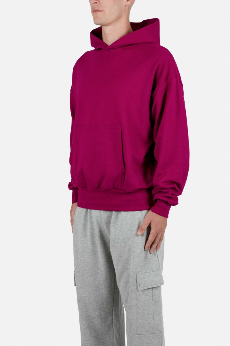 Sweats Mnml Double Layer Hoodie Rose Homme | PAA-3646264