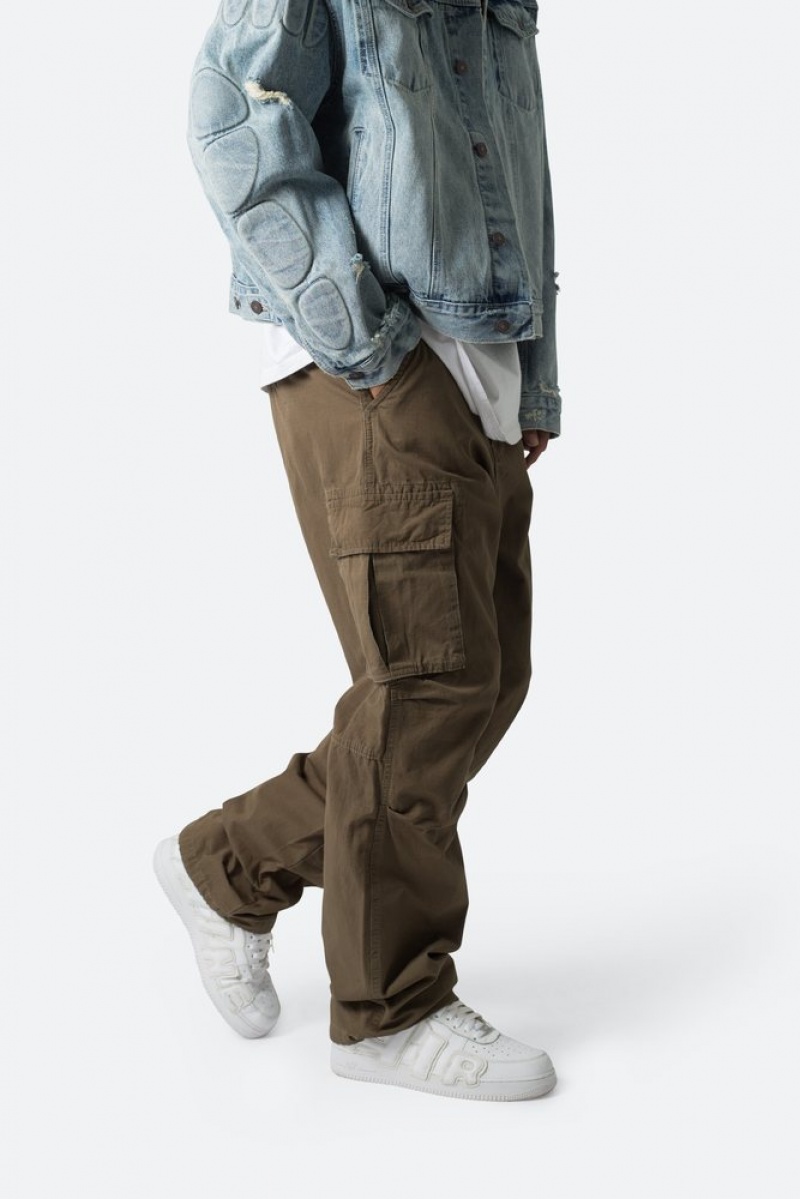 Cargos Mnml Ultra Baggy Vintage Cargo Pants Vert Olive  | FBD-0376713