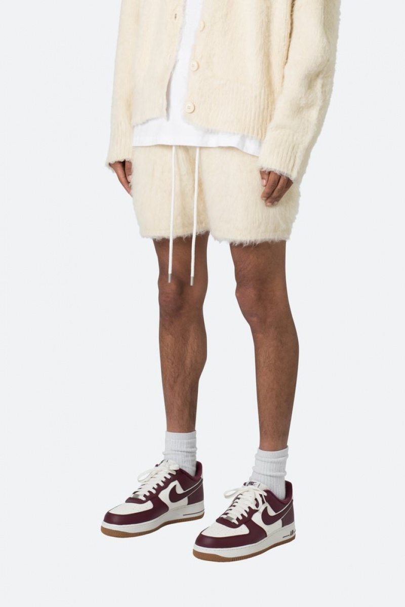 Short Mnml Fuzzy Sweatshorts Blanche  | ZVB-8541000