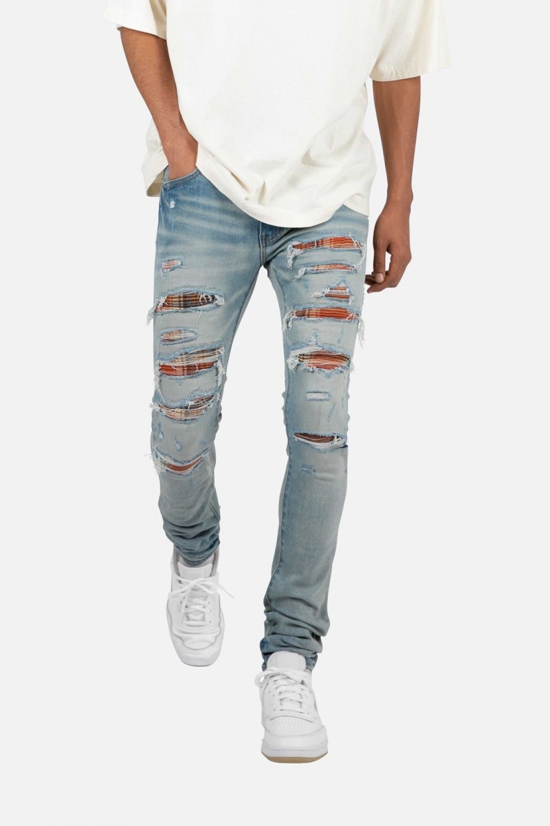 Skinny Denim Mnml X459 Mince Denim Bleu Clair Homme | AYL-8017259