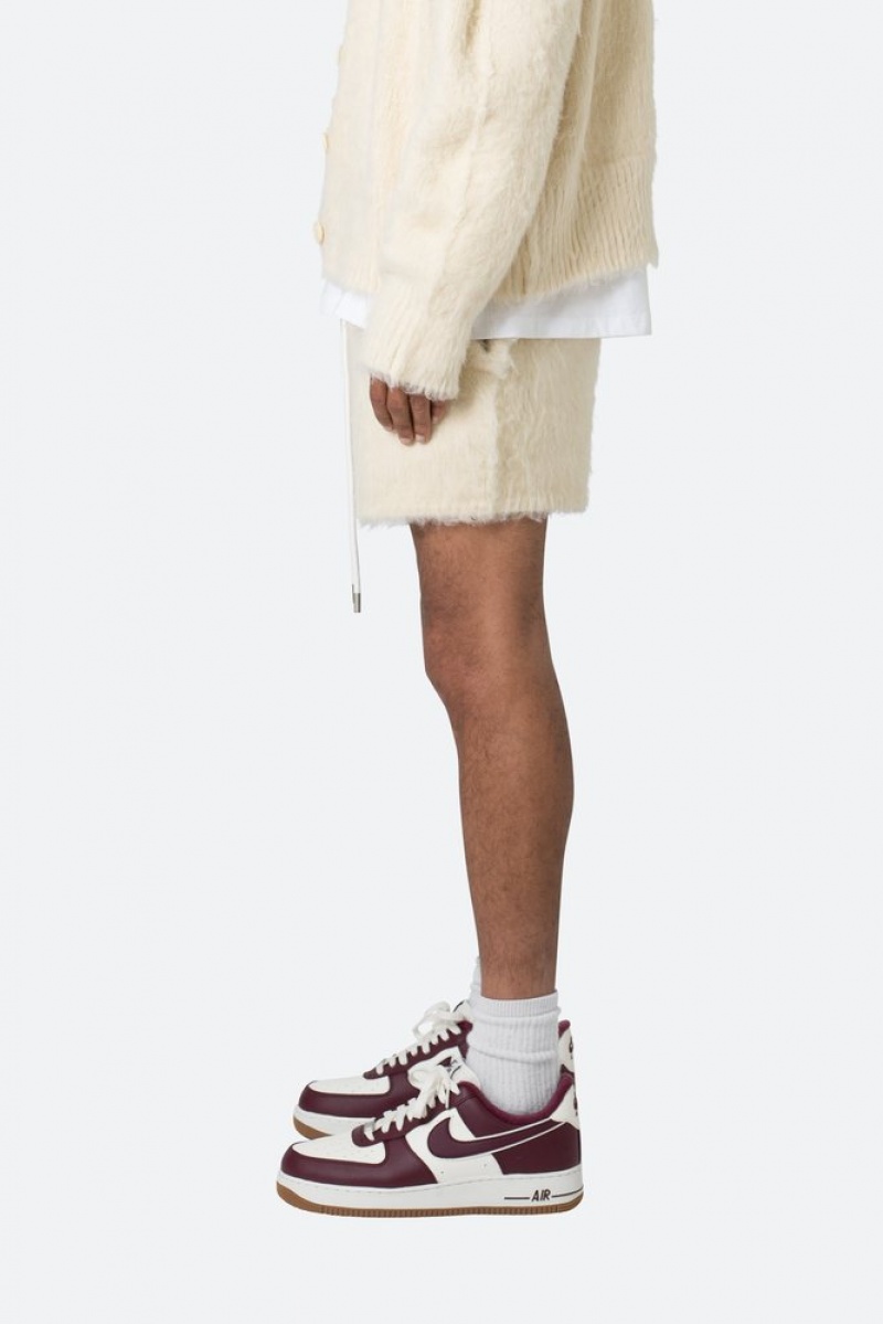 Short Mnml Fuzzy Sweatshorts Blanche  | ZVB-8541000