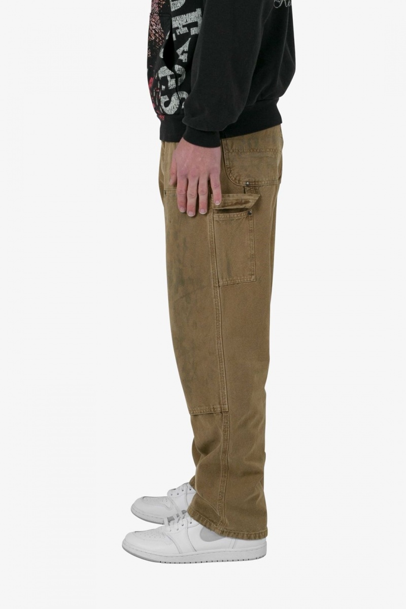 Pants & Chinos Mnml Vintage Double Knee Pants Kaki Homme | ZOB-1508309